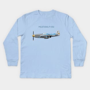 P51 Mustang Louisiana Kid Kids Long Sleeve T-Shirt